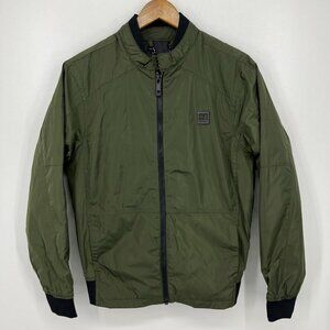 Hugo Boss Orange Label Bomber Jacket Men's M Olive Green Full Zip